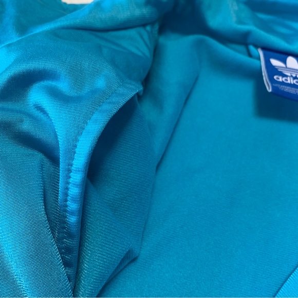 Adidas turquoise and yellow track jacket - Picture 4 of 16